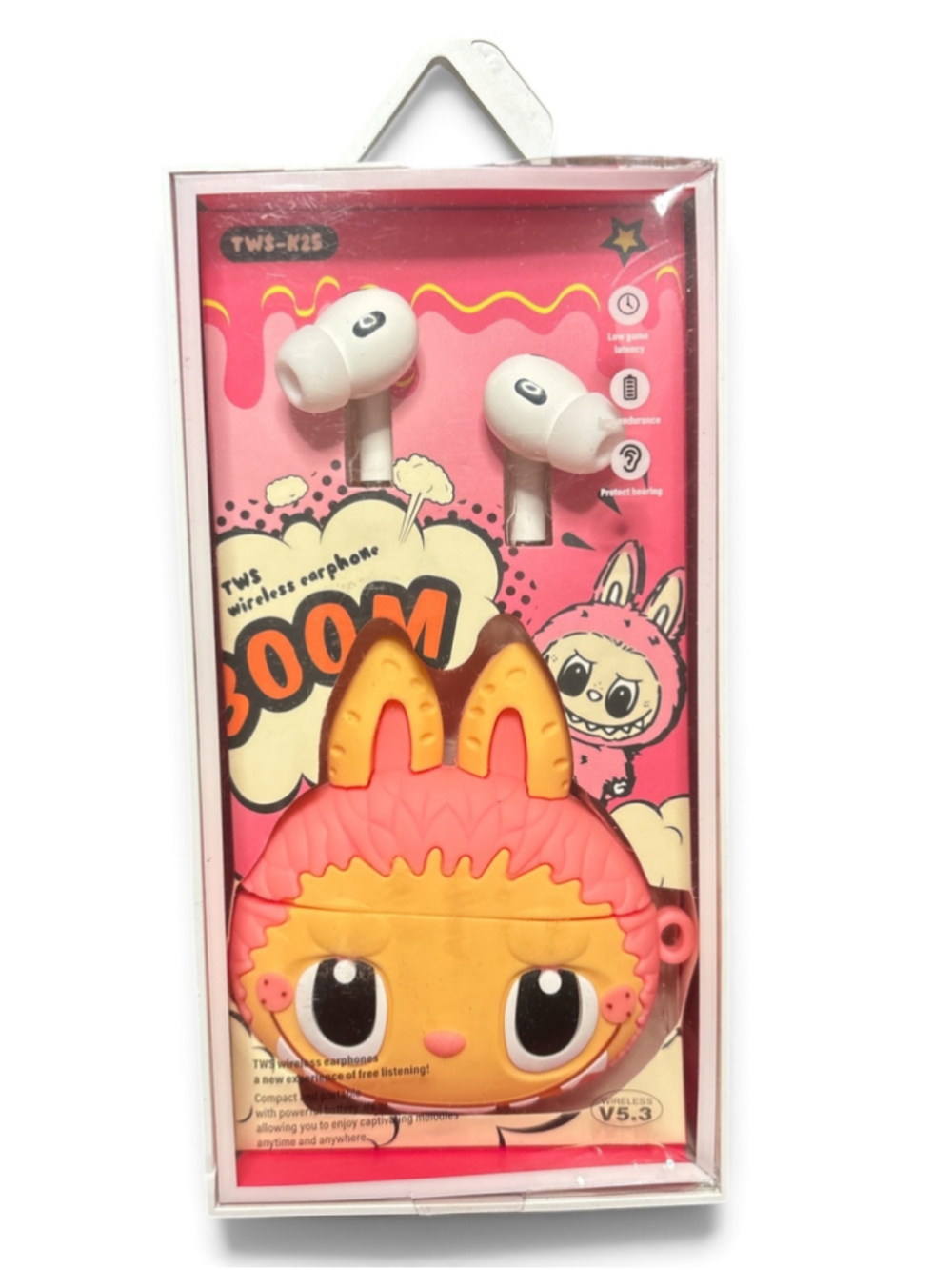 Monster Labubu Earbuds + Case